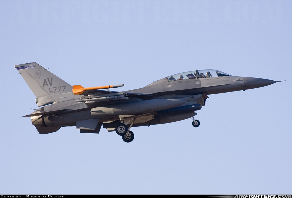 USA - Air Force General Dynamics F-16D Fighting Falcon 90-0777 at Aviano (- Pagliano e Gori) (AVB / LIPA), Italy