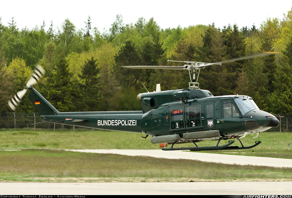 Germany - Bundespolizei Bell 212 D-HHPP at Bad Bramstedt Heliport (EDHX), Germany