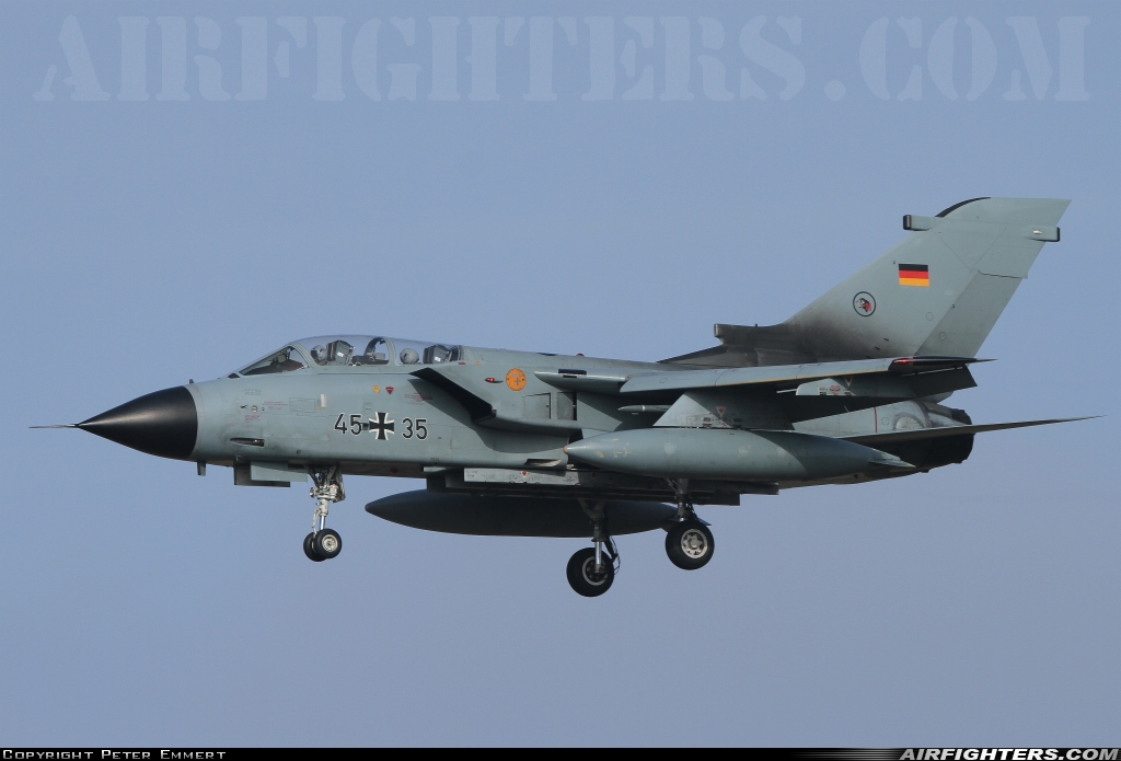 Germany - Air Force Panavia Tornado IDS 45+35 at Schleswig (- Jagel) (WBG / ETNS), Germany