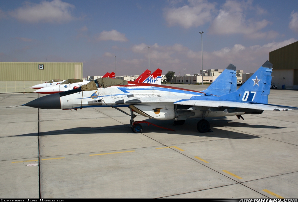 Russia - Air Force Mikoyan-Gurevich MiG-29 (9.13) 07 at Al Ain - Int. (AAN / OMAL), United Arab Emirates