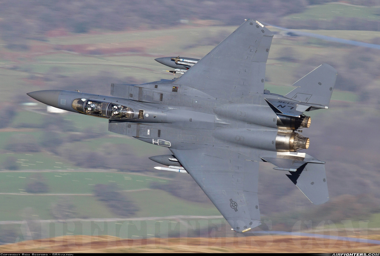 USA - Air Force McDonnell Douglas F-15E Strike Eagle 98-0135 at Off-Airport - Machynlleth Loop Area, UK