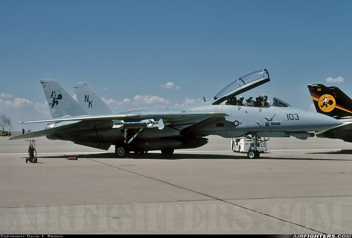 USA - Navy Grumman F-14D Tomcat 164346 at Roswell - Industrial Air Center (ROW / KROW), USA