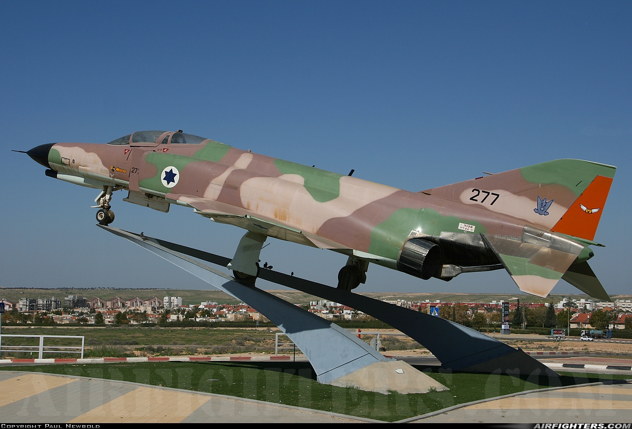 Israel - Air Force McDonnell Douglas F-4E Phantom II 277 at Off-Airport - Beersheba Technical School, Israel