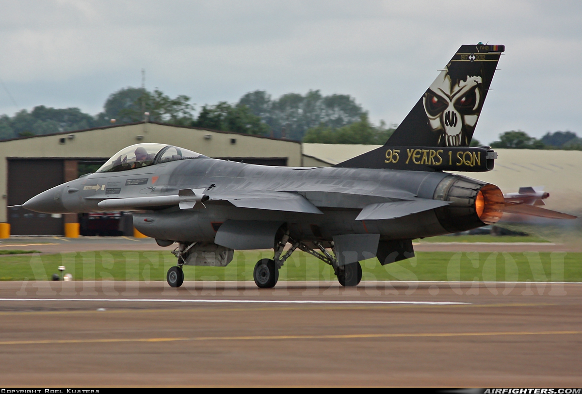 Belgium - Air Force General Dynamics F-16AM Fighting Falcon FA-121 at Fairford (FFD / EGVA), UK