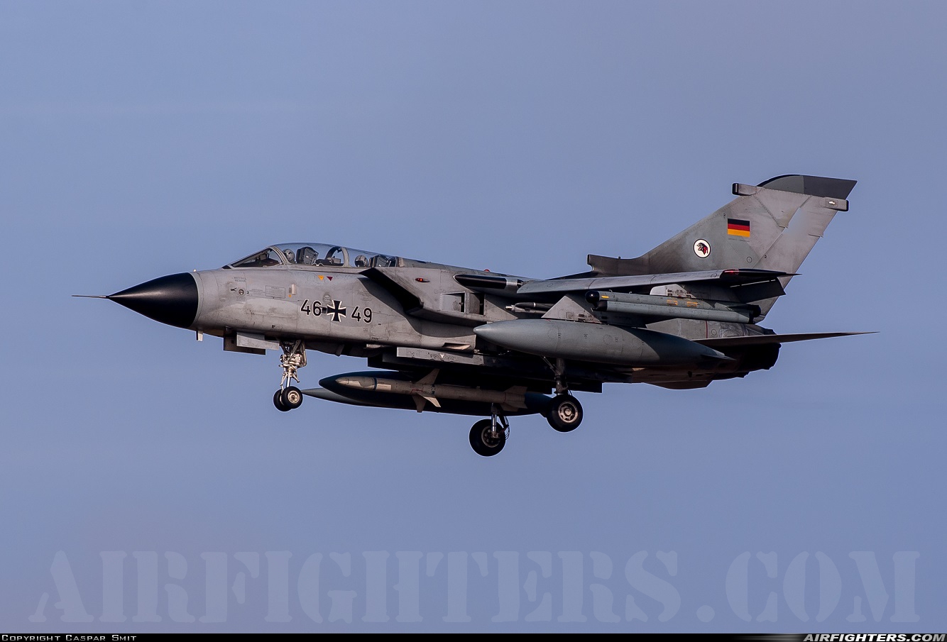 Germany - Air Force Panavia Tornado ECR 46+49 at Schleswig (- Jagel) (WBG / ETNS), Germany