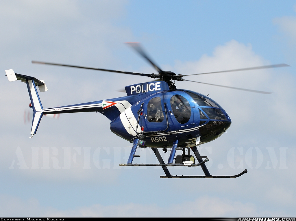 Hungary - Police MD Helicopters MD-500E Explorer (369E) R-502 at Kecskemet (LHKE), Hungary