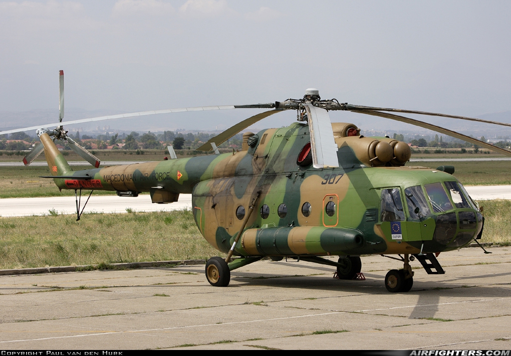 Macedonia - Air Force Mil Mi-8 307 at Skopje-Petrovec (SKP / LWSK), Macedonia