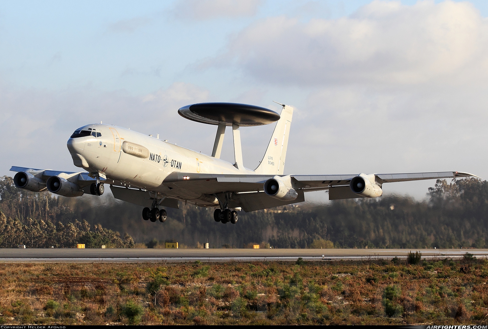 Luxembourg - NATO Boeing E-3A Sentry (707-300) LX-N90451 at Monte Real (BA5) (LPMR), Portugal