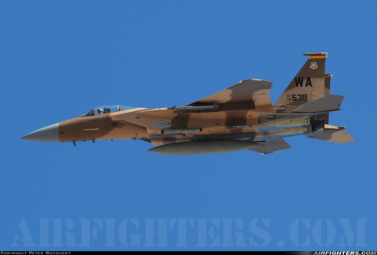 USA - Air Force McDonnell Douglas F-15C Eagle 78-0538 at Las Vegas - Nellis AFB (LSV / KLSV), USA