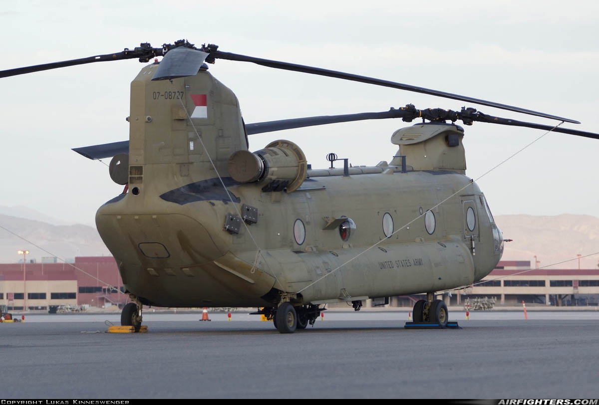 USA - Army Boeing Vertol CH-47F Chinook 07-08727 at Las Vegas - McCarran Int. (LAS / KLAS), USA