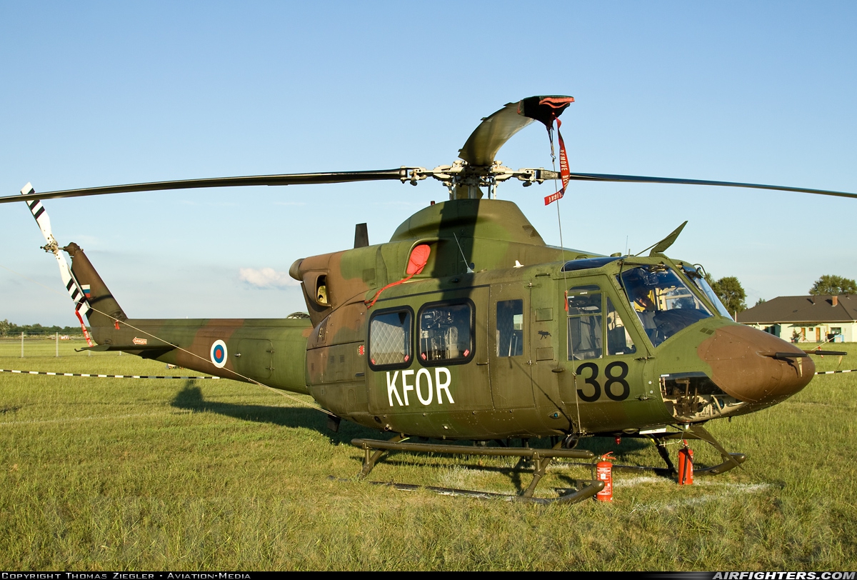 Slovenia - Air Force Bell 412EP H2-38 at Kecskemet (LHKE), Hungary