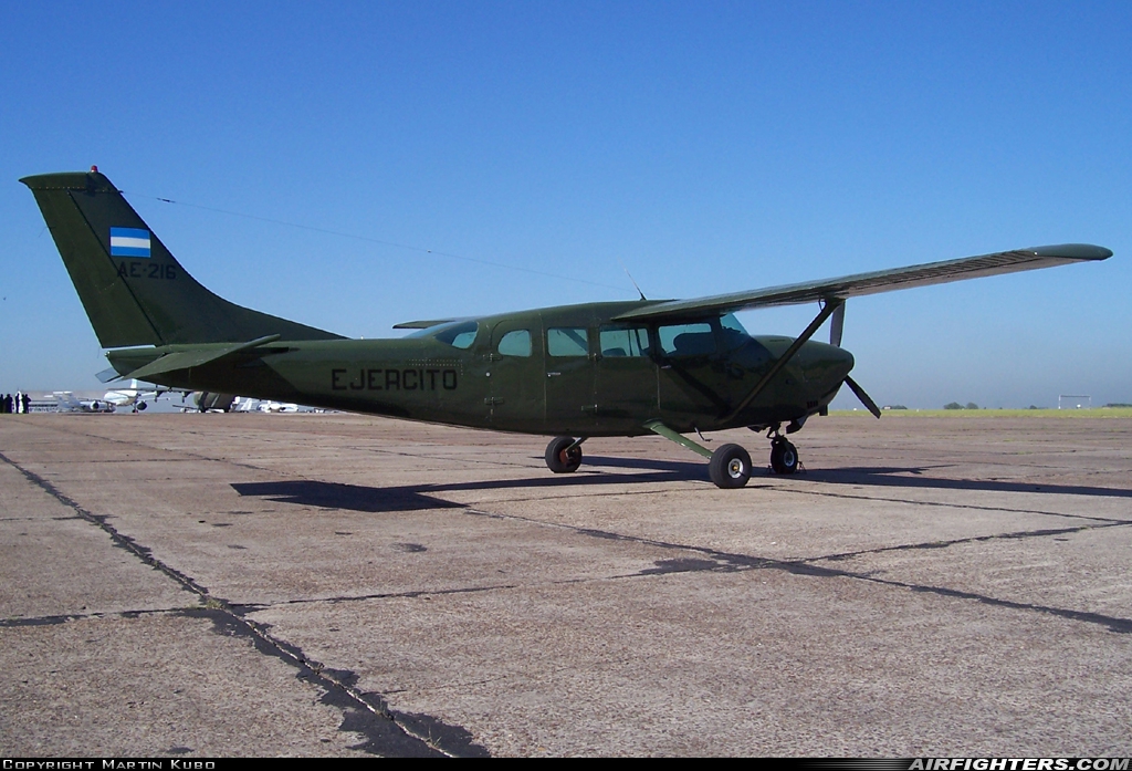 Argentina - Army Cessna T.207 AE-216 at El Palomar (PAL / SADP), Argentina