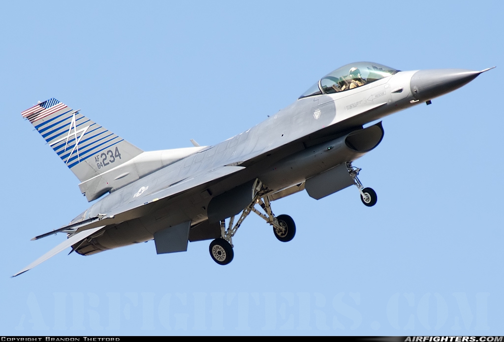 Company Owned - Lockheed Martin General Dynamics F-16C Fighting Falcon 84-1234 at Fort Worth - NAS JRB / Carswell Field (AFB) (NFW / KFWH), USA