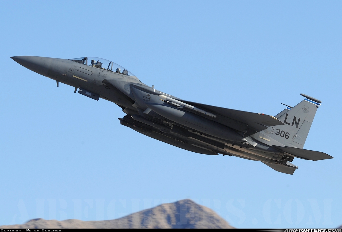 USA - Air Force McDonnell Douglas F-15E Strike Eagle 91-0306 at Las Vegas - Nellis AFB (LSV / KLSV), USA