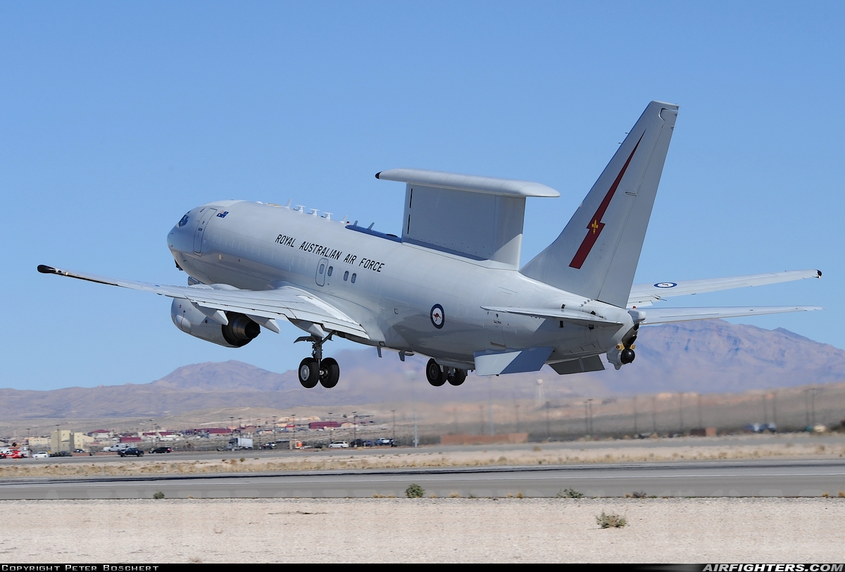 Australia - Air Force Boeing E-7A Wedgetail (737-7ES) A30-001 at Las Vegas - Nellis AFB (LSV / KLSV), USA