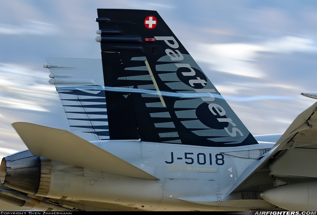 Switzerland - Air Force McDonnell Douglas F/A-18C Hornet J-5018 at Sion (- Sitten) (SIR / LSGS / LSMS), Switzerland