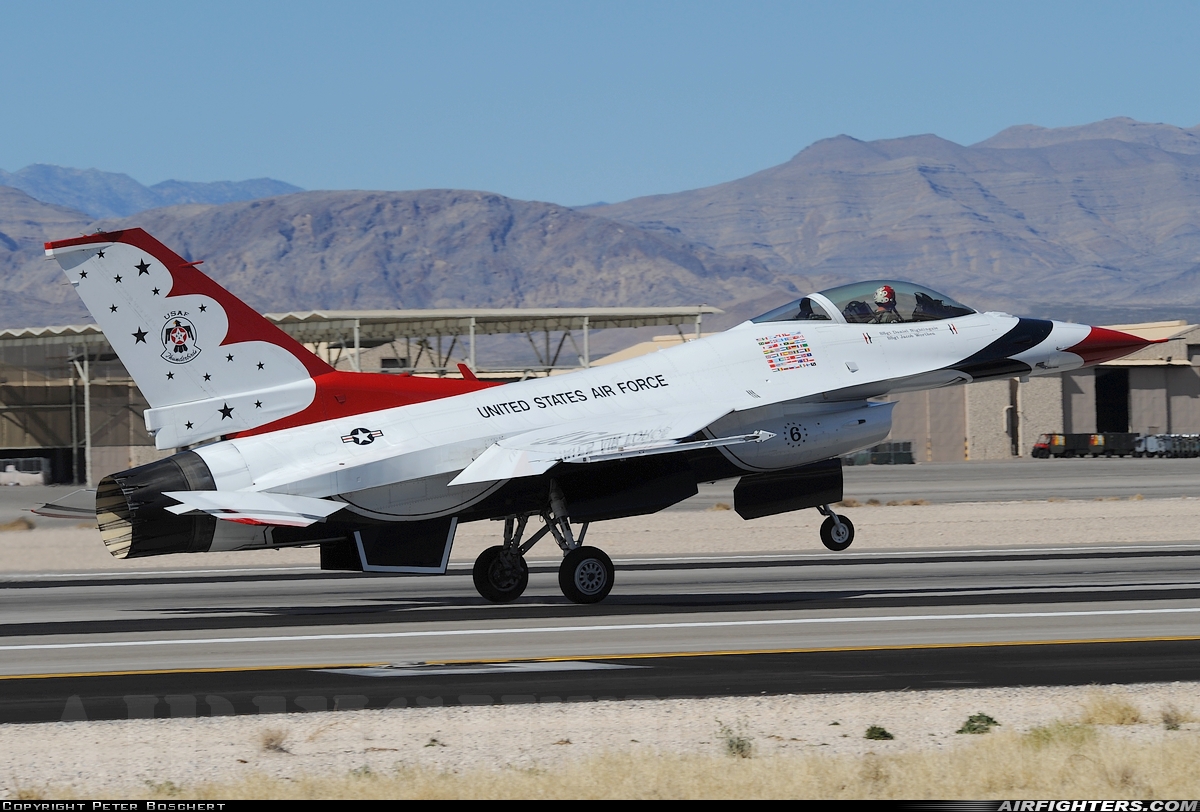 USA - Air Force General Dynamics F-16C Fighting Falcon 91-0392 at Las Vegas - Nellis AFB (LSV / KLSV), USA