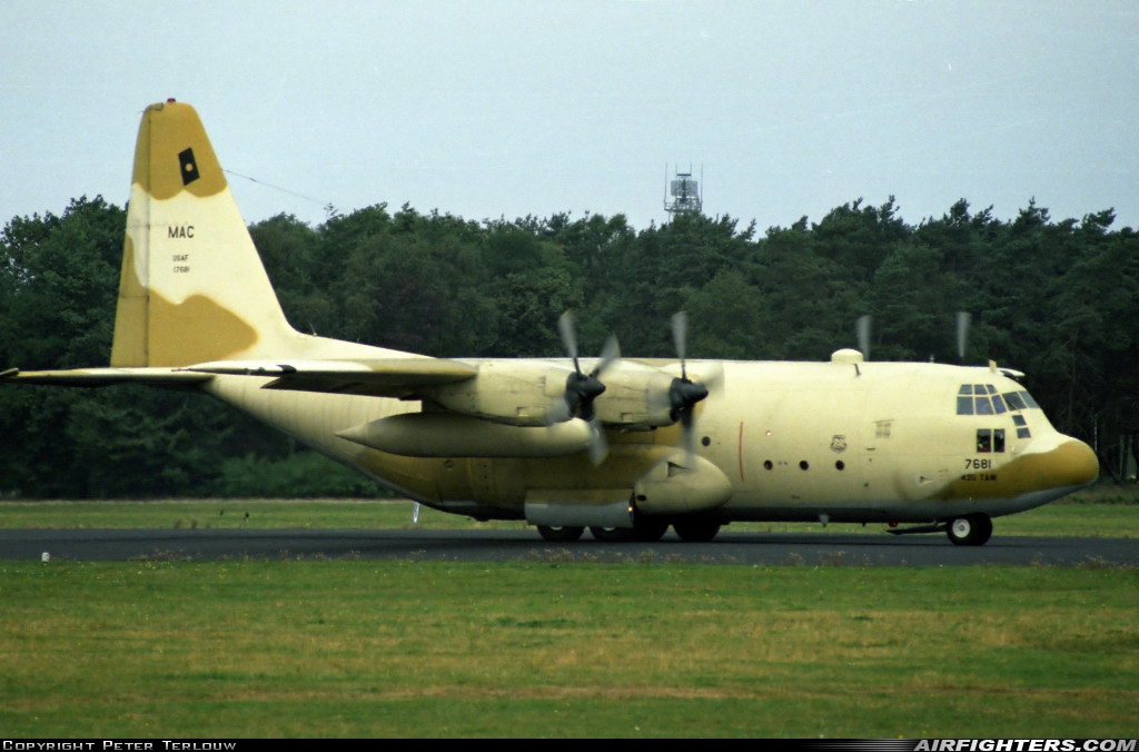 USA - Air Force Lockheed C-130E Hercules (L-382) 64-17681 at Utrecht - Soesterberg (UTC / EHSB), Netherlands
