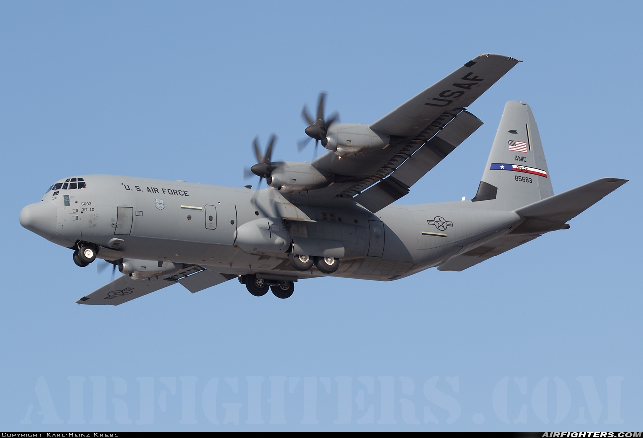 USA - Air Force Lockheed Martin C-130J-30 Hercules (L-382) 08-5683 at Ramstein (- Landstuhl) (RMS / ETAR), Germany