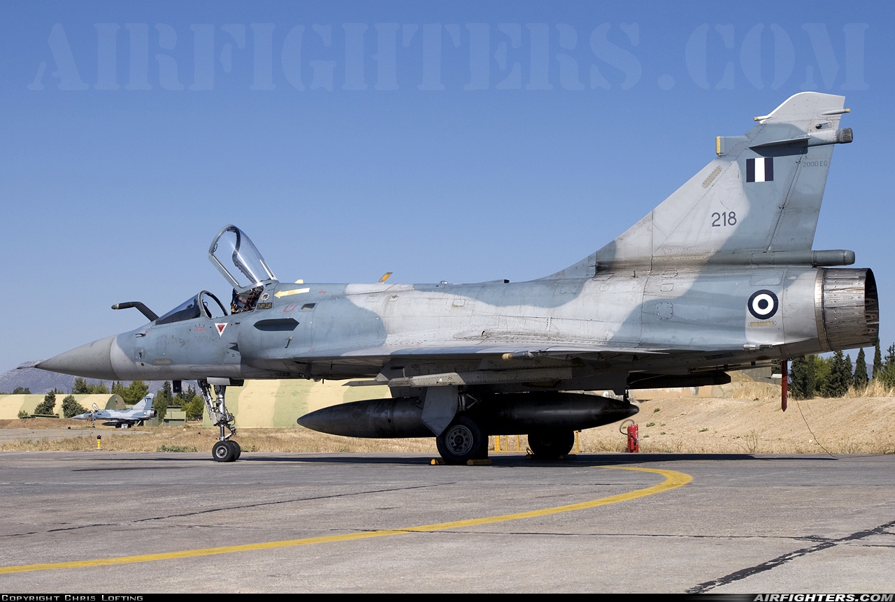 Greece - Air Force Dassault Mirage 2000EG 218 at Tanagra (LGTG), Greece