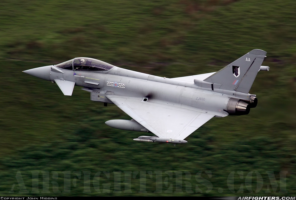 UK - Air Force Eurofighter Typhoon FGR4 ZJ930 at Off-Airport - Machynlleth Loop Area, UK