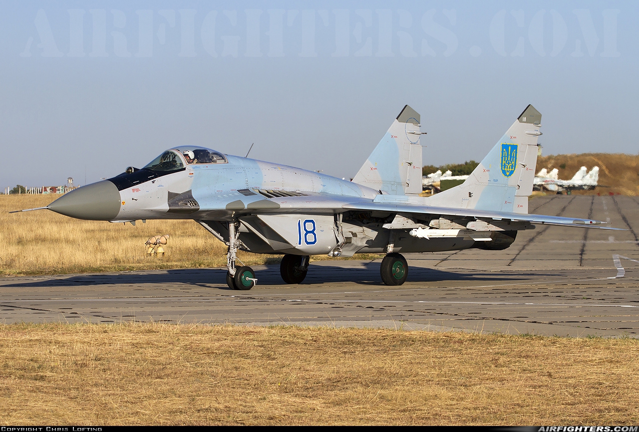 Ukraine - Air Force Mikoyan-Gurevich MiG-29 (9.13) 18 BLUE at Sevastopol - Belbek (UKS / UKFB), Ukraine
