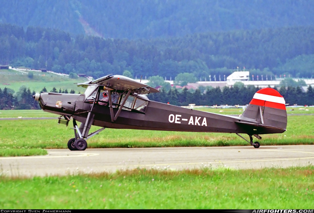 Private Fieseler Fi-156C-3 Storch OE-AKA at Zeltweg (LOXZ), Austria