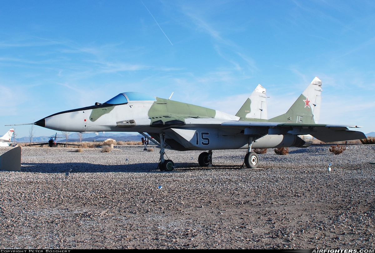 Moldova - Air Force Mikoyan-Gurevich MiG-29 (9.12) 15 BLACK at Fallon - Fallon NAS (NFL / KNFL), USA