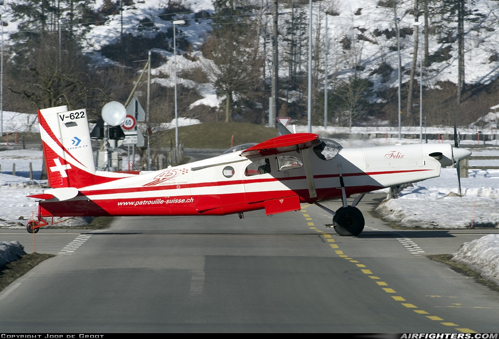 Switzerland - Air Force Pilatus PC-6/B2-H2M-1 Turbo Porter V-622 at Meiringen (LSMM), Switzerland