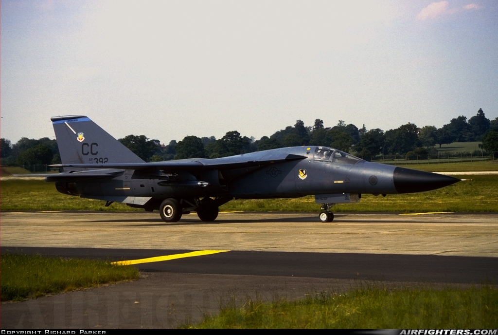 USA - Air Force General Dynamics F-111F Aardvark 70-2392 at Fairford (FFD / EGVA), UK