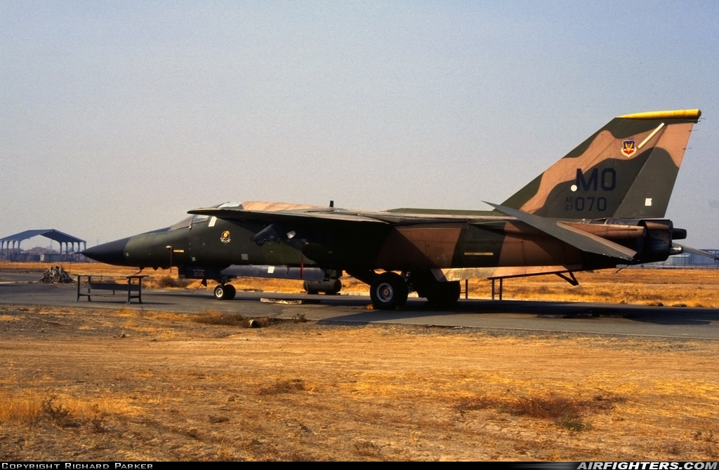 USA - Air Force General Dynamics F-111A Aardvark 67-0070 at Sacramento - McClellan Airfield (AFB) (MCC / KMCC), USA