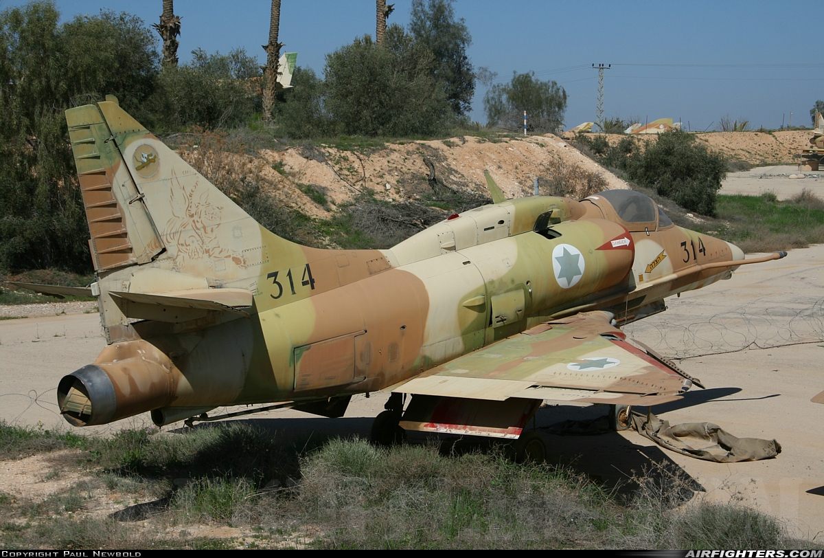 Israel - Air Force Douglas A-4N Skyhawk 314 at Beersheba - Hatzerim (LLHB), Israel