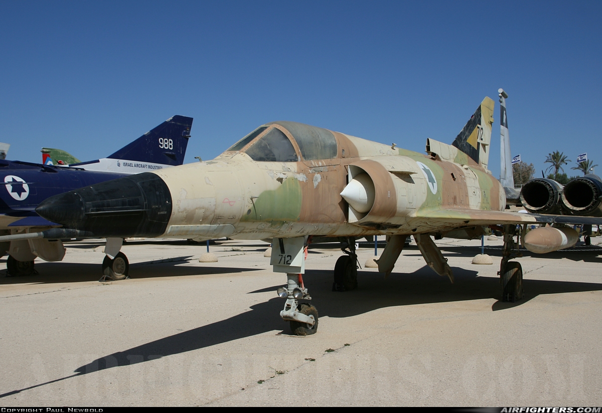 Israel - Air Force Israel IAI Kfir C1 712 at Beersheba - Hatzerim (LLHB), Israel