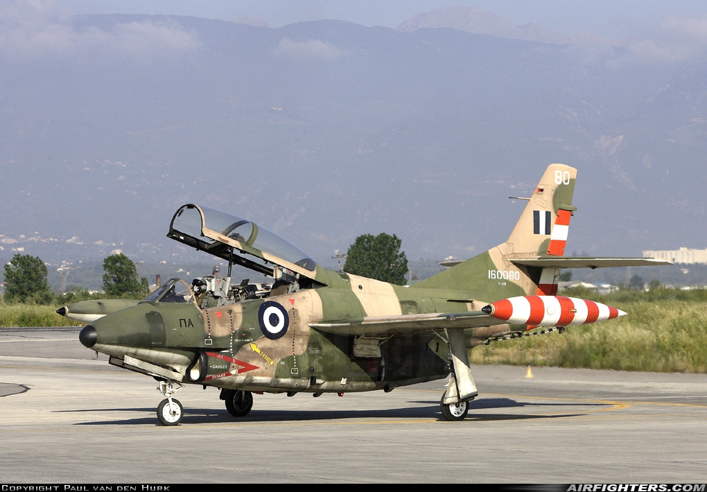 Greece - Air Force North American T-2E Buckeye 160080 at Kalamata (LGKL), Greece