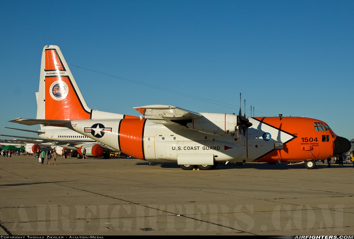 USA - Coast Guard Lockheed HC-130H Hercules (L-382) 1504 at San Diego - North Island NAS / Halsey Field (NZY / KNZY), USA