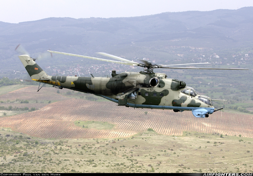 Macedonia - Air Force Mil Mi-35 (Mi-24V) 210 at In Flight, Macedonia