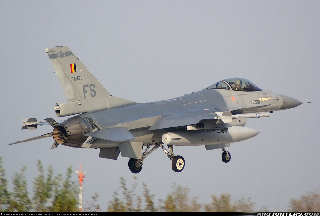 Belgium - Air Force General Dynamics F-16AM Fighting Falcon FA-133 at Florennes (EBFS), Belgium