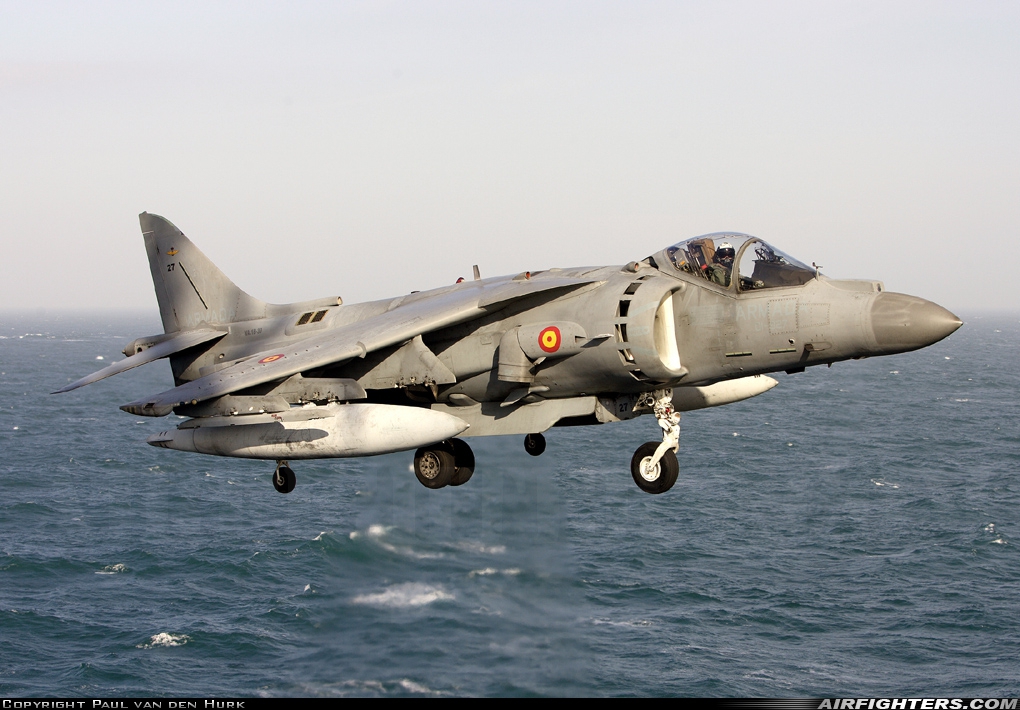 Spain - Navy McDonnell Douglas EAV-8B+ Harrier II VA.1B-39 at Off-Airport - North Sea, International Airspace