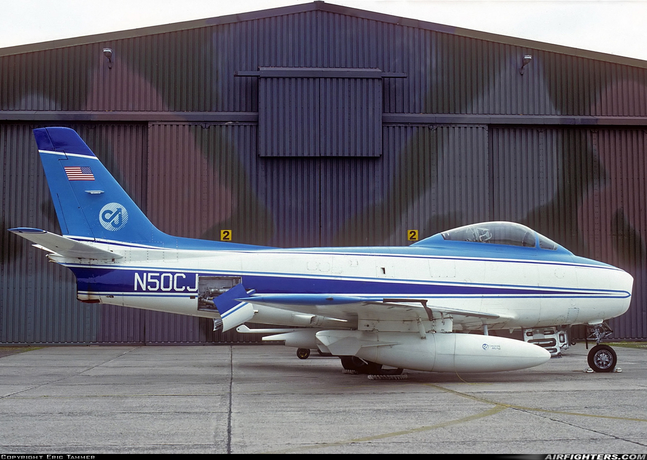 Company Owned - Corporate Jets Canadair CL-13B Sabre Mk.6 N50CJ at Utrecht - Soesterberg (UTC / EHSB), Netherlands