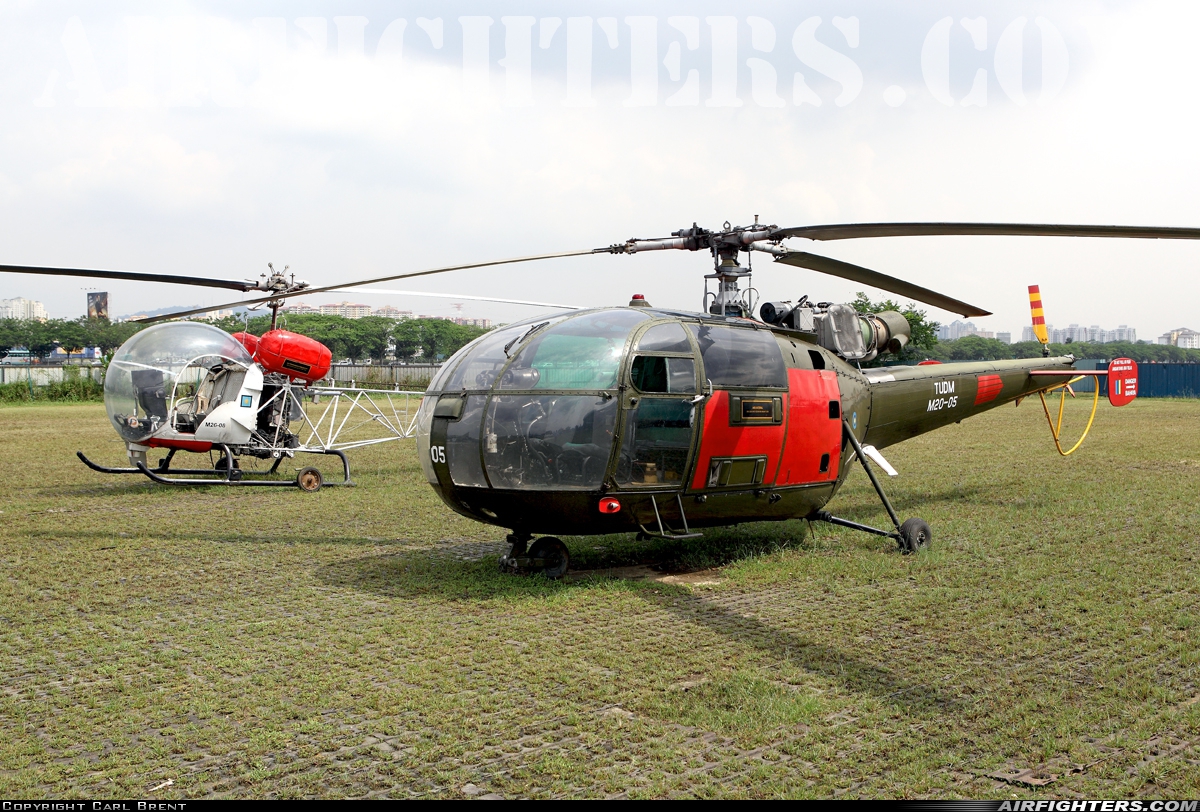 Malaysia - Air Force Sud Aviation SE.3160 Alouette III M20-05 at Kuala Lumpur - Sungai Besi / Simpang (WMKF), Malaysia