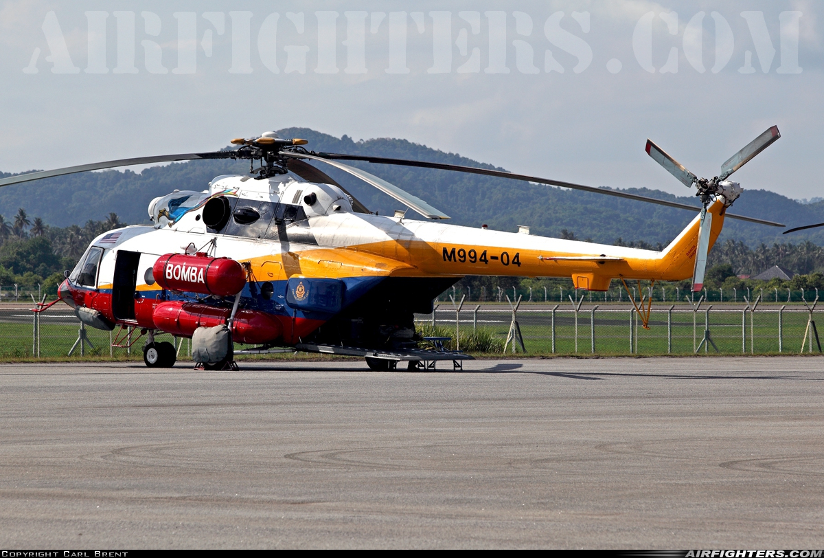 Malaysia - Fire and Rescue Department Mil Mi-17-1V M994-04 at Pulau Langkawi - Int. (LGK / WMKL), Malaysia