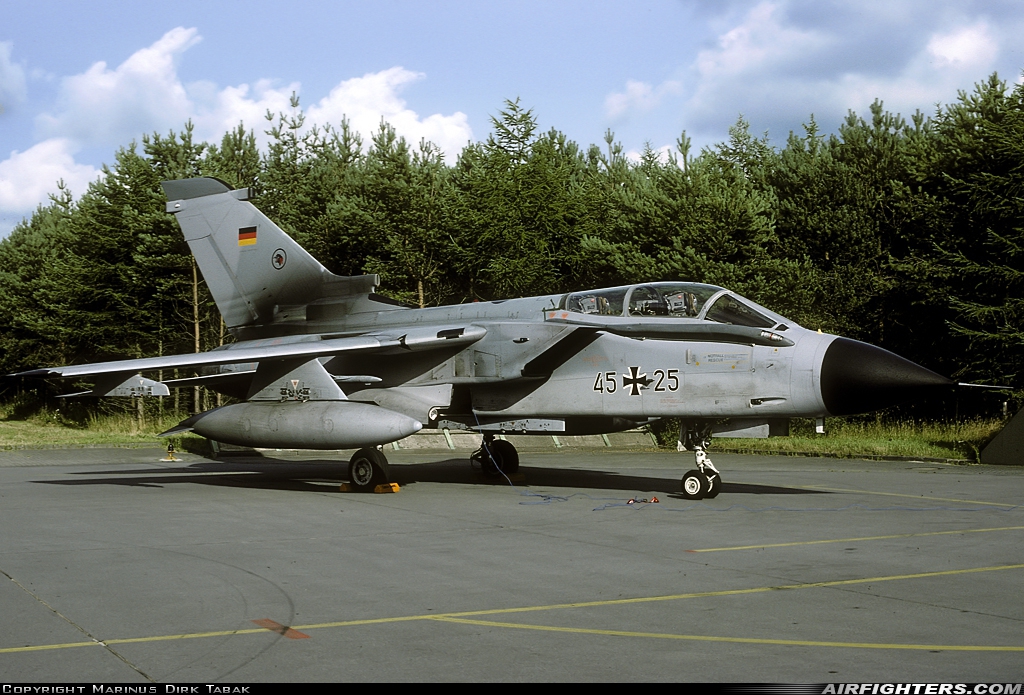 Germany - Air Force Panavia Tornado IDS 45+25 at Wittmundhafen (Wittmund) (ETNT), Germany