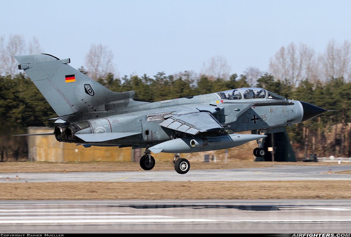 Germany - Air Force Panavia Tornado IDS 43+25 at Wittmundhafen (Wittmund) (ETNT), Germany