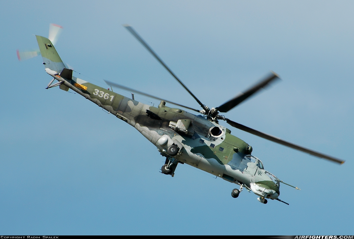 Czech Republic - Air Force Mil Mi-35 (Mi-24V) 3361 at Ostrava - Mosnov (OSR / LKMT), Czech Republic