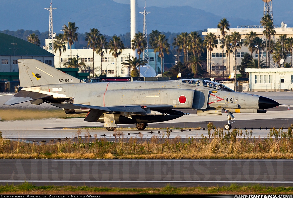 Japan - Air Force McDonnell Douglas F-4EJ Phantom II 87-8414 at Nyutabaru (RJFN), Japan