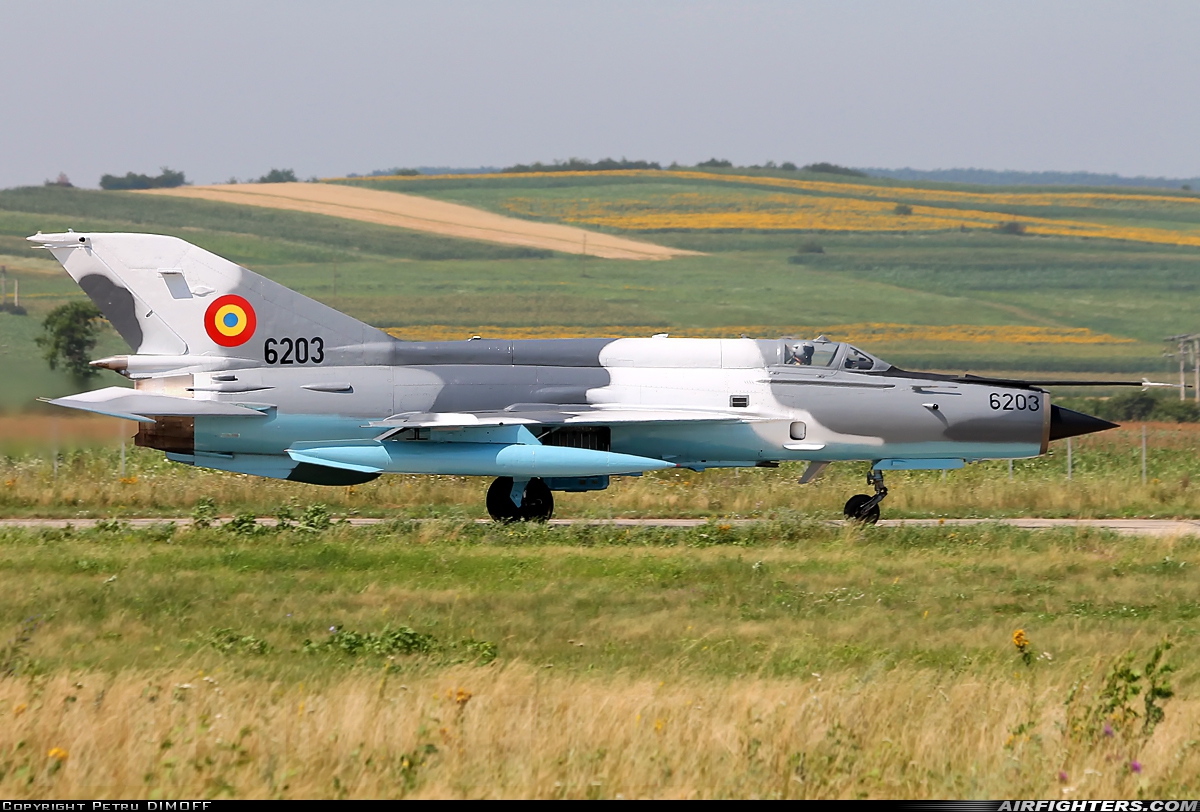 Romania Mikoyan-Gurevich MiG-21MF-75 Lancer C 6203 at Campia Turzii (LRCT), Romania