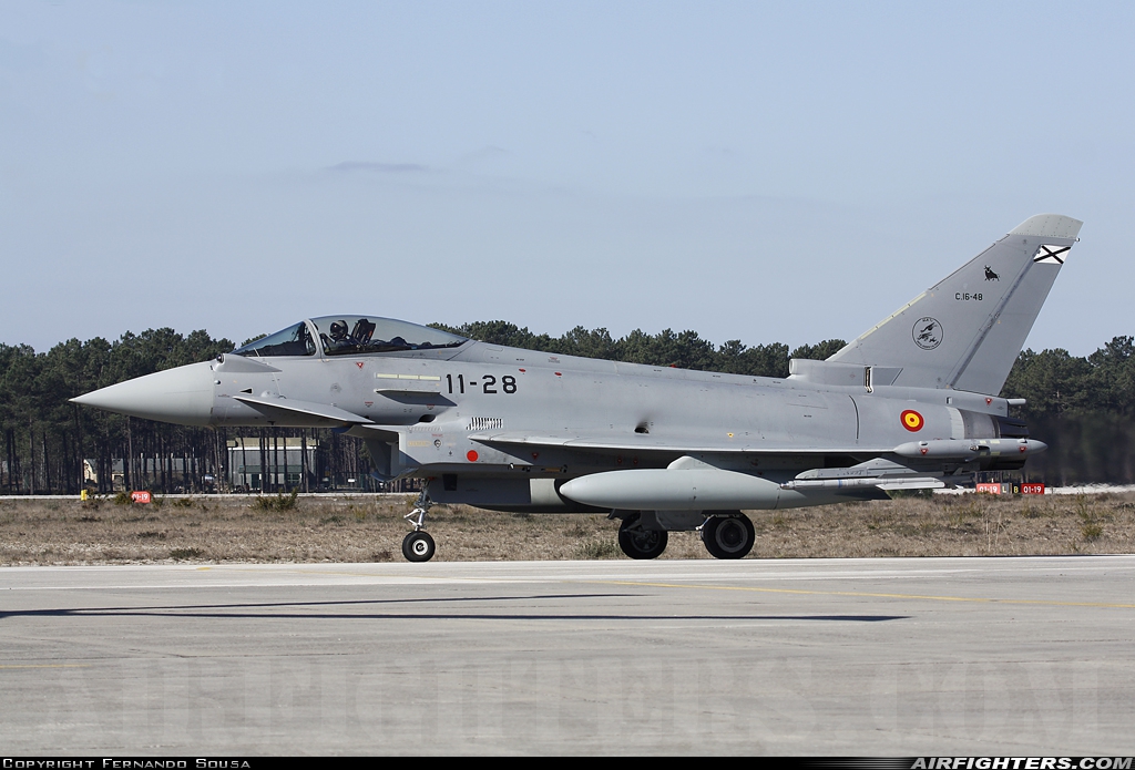 Spain - Air Force Eurofighter C-16 Typhoon (EF-2000S) C.16-48 at Monte Real (BA5) (LPMR), Portugal