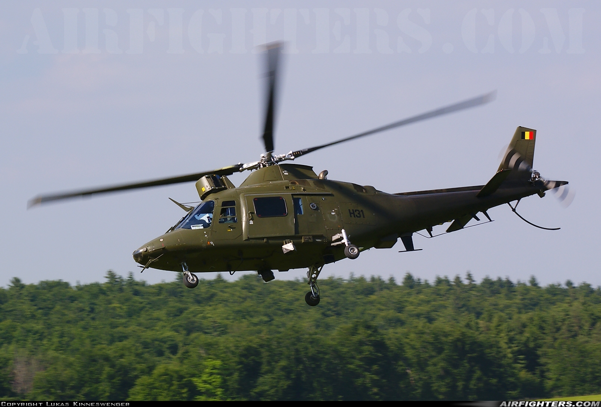 Belgium - Army Agusta A-109HO (A-109BA) H31 at Off-Airport - Heuberg Range, Germany