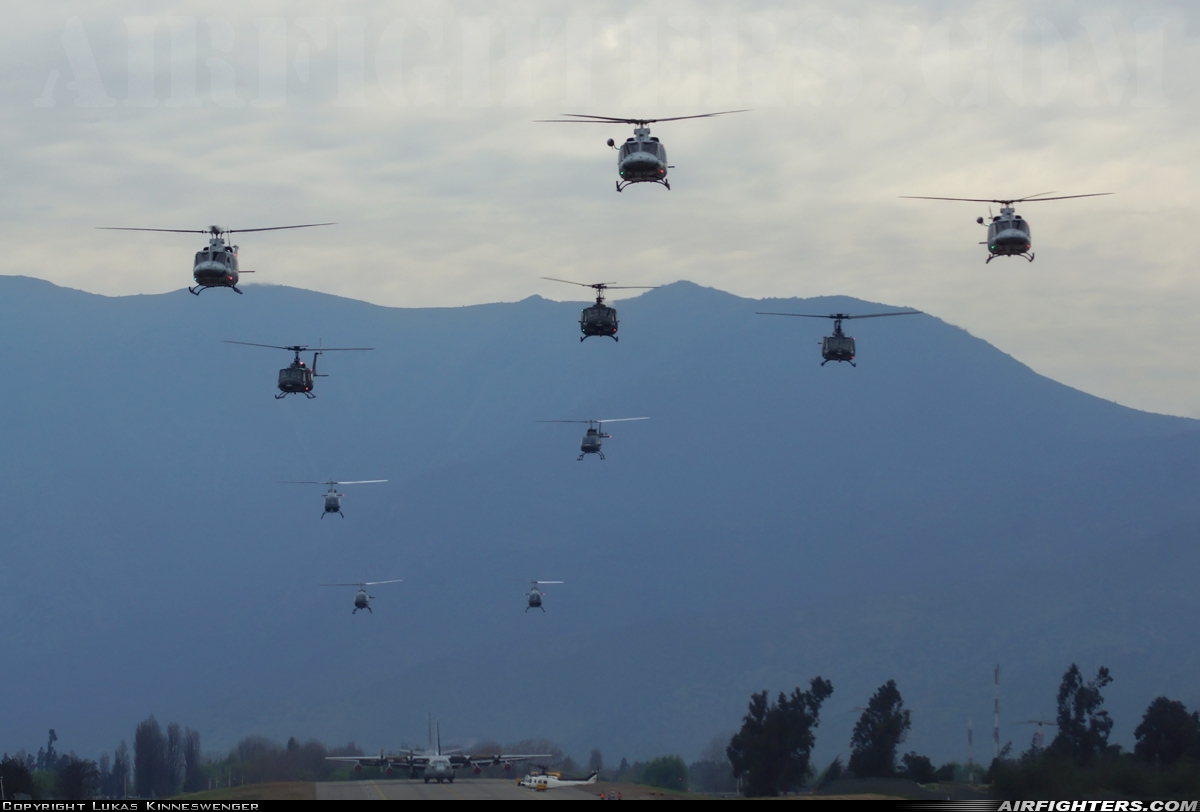 Chile - Air Force Bell 412EP H-47 at Santiago - Arturo Merino Benitez (Pudahuel) (SCL / SCEL), Chile