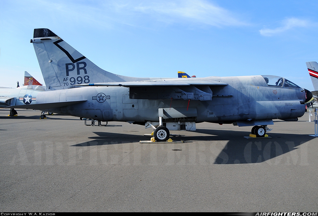USA - Air Force LTV Aerospace A-7D Corsair II 70-0998 at Sacramento - McClellan Airfield (AFB) (MCC / KMCC), USA